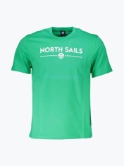 Tricou barbati din bumbac cu croiala Regular fit si imprimeu cu logo verde, S