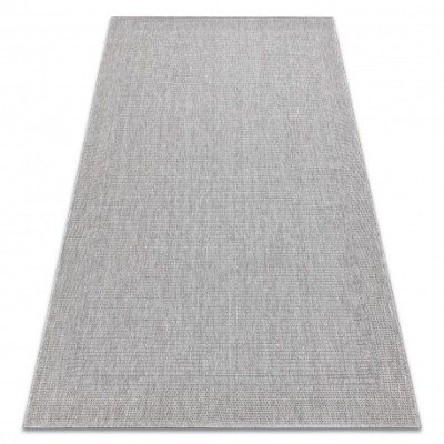 Covor TIMO 5979 sisal exterior cadru gri deschis, 180x270 cm foto