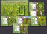 Jersey 2003 flori orhidee MI 1080-1085 + bl. 38 MNH, Nestampilat