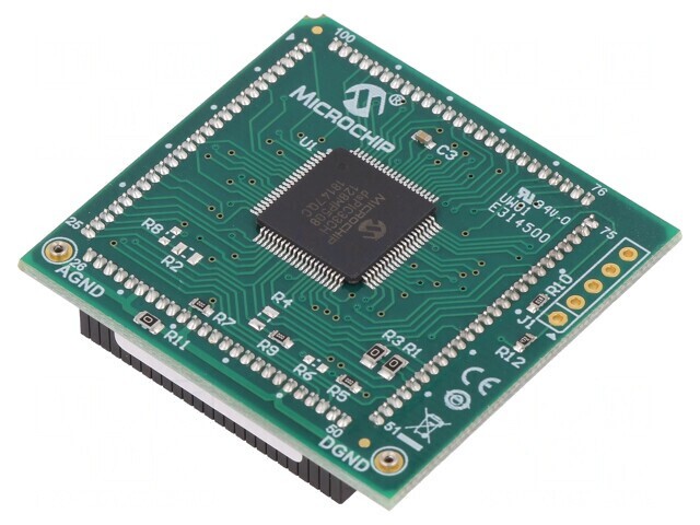 Microchip Soclu Pini DSPIC33CH128MP508 Placă Prototip MA330039