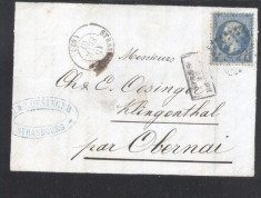 France 1867 Postal History Rare Front Cover 20 C NAPOLEON DB.240 foto