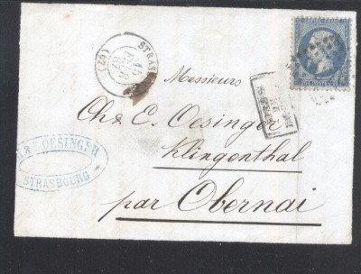 France 1867 Postal History Rare Front Cover 20 C NAPOLEON DB.240 foto