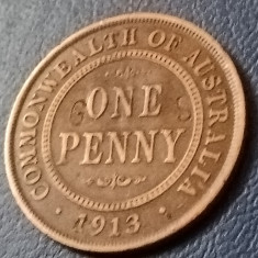 One 1 penny 1913 Australia [poze]