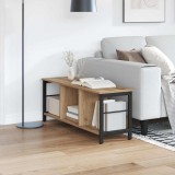 VidaXL Raft pentru cărți Stejar Artizanal 102 x 32 x 40,5 cm 884023