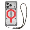 Husa MagSafe pentru Apple iPhone 17 Pro, Urban Armor Gear, Pathfinder Clear with Lanyard, Rosie