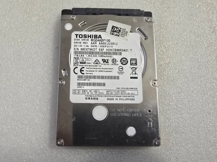 Hard disk laptop Toshiba Mobile Thin 1TB 5400rpm 128MB SATA3 (MQ04ABF100)