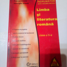LIMBA SI LITERATURA ROMANA - INDRUMATOR PENTRU MANUALELE ALTERNATIVE ( cl.a X-a)