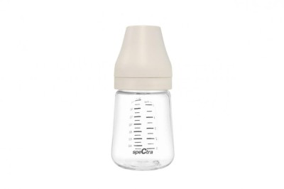 Biberon PA anticolici premium cu tetina S, crem (160 ml) foto