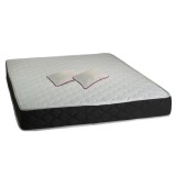 Set Saltea ortopedica, Praga 180x200x22 cm, cu plasa de arcuri tip Bonell, box spring system, fermitate medie, sistem de aerisire perimetral, Saltsib