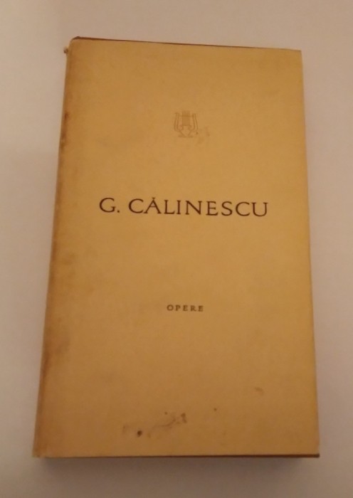 OPERE - G. CĂLINESCU