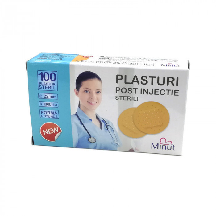 PLASTURI INJECTIE-STERILI 22MM 100BUC