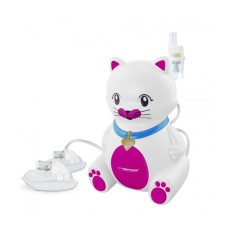 Inhalator Esperanza Kitty ECN003 Cu compresor forma de pisoi alb / roz foto