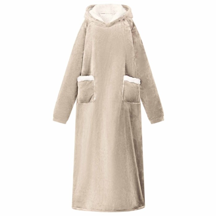 vidaXL Hanorac pătură Bej l Fleece și Flanel 42017183