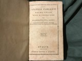 carte limba Italiana - Gli Animali Parlanti ( Animalele vorbitoare ) Giambattista Casti volumul III prima jumatate a sec XIX !