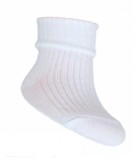 Cumpara ieftin Ciorapei albi (Marime Disponibila: 0-3 luni, Culoare: Alb)