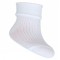 Ciorapei albi (Marime Disponibila: 0-3 luni, Culoare: Alb)