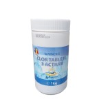 Tablete Clor 3 Actiuni, cutie 1 kg pentru apa piscina