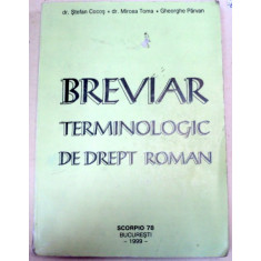 BREVIAR TERMINOLOGIC DE DREPT ROMAN-DR.STEFAN COCOS,DR.MIRCEA TOMA