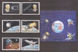 Romania 1983, LP. 1071, 1072 - Cosmonautica, serie + colita, MNH