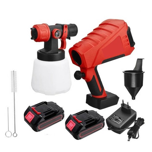 Pistol de vopsit electric APF, 400W, capacitate 800ML, 2 ACUMULATORI, pentru vopsit
