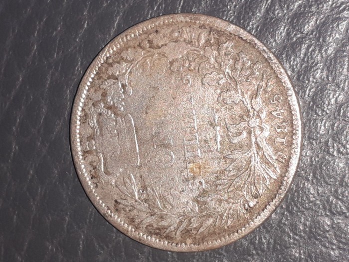 Argint One Shilling 1845/ necuratata