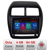 Navigatie Mitsubishi ASX 2017-2021 model facelift Android radio gps internet Octa Core 4+64 LTE Kit-026-facelift+EDT-E509-PRO RESIGILAT CarStore Techn