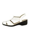 Sandale albe din piele naturala Codruta 127, 36, 38 - 41, Alb