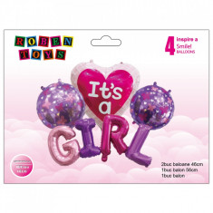 Balon, folie aluminiu, It's a girl