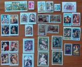 ARTA-RELIGIE-&#039;&#039;MADONA&#039;&#039; in serii: 15 tari Extra-europene-MNH LUX-NESTAMPIL.-VEZI SCAN