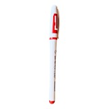 Pix cu Gel Rosu 0.5mm Ropet - Scriere Fina, Birou/Scoala, Cerneala Gel, Grip Anti-alunecare, Mina Rosu, 14cm