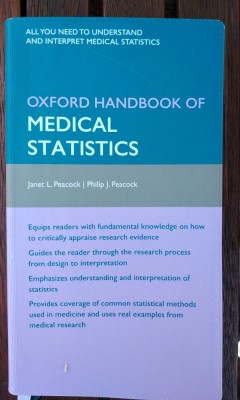 Statistica medicala manual Oxford in limba engleza foto