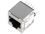 Conector RJ45 soclu PIN 8 Cat 6 ecranat 8p8c THT