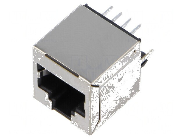 Conector RJ45 soclu PIN 8 Cat 6 ecranat 8p8c THT