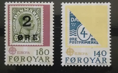 BC292, Insulele Feroe 1979, serie europa cept foto