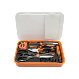 Trusa de scule combinate, 27 piese, in cutie compartimentata cu capac translucid, pentru montaj mobilier si reparatii in casa sau garaj