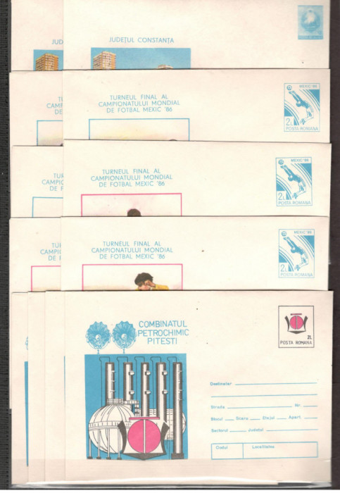 Romania.1986 Lot 132 buc. intreguri postale necirculate LL.74