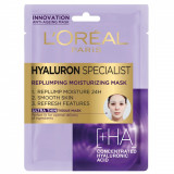 Masca servetel hidratanta pentru volumul tenului Hyaluron Specialist, 32g, L&#039;Oreal Paris, L&rsquo;oreal Paris