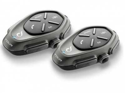 Sistem comunicare moto Intercom INTERPHONE TOUR Twin Pack foto