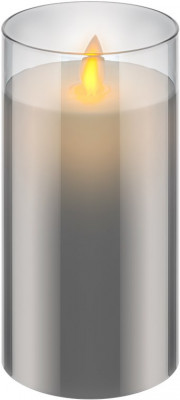 Lumanare LED Real Wax din sticla 7.5x15cm 3x AAA Goobay 60372 foto
