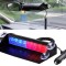 Stroboscop LED auto parbriz COB rosu albastru