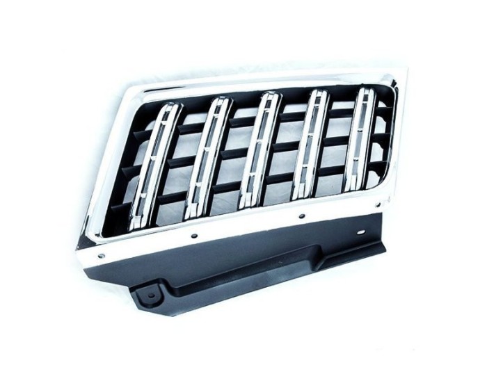 Grila radiator Mitsubishi L200/Triton, 04.2010-2015, stanga, crom/gri, 7450A569, 528405-1