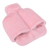 Cumpara ieftin Sticla termica cu husa cu buzunare, 2 L, cauciuc, textil, roz
