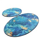 Set 2 Covorase baie Marbling, 60 x 100 cm, 50 x 60 cm, Antiderapant, Multicolor