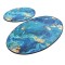 Set 2 Covorase baie Marbling, 60 x 100 cm, 50 x 60 cm, Antiderapant, Multicolor