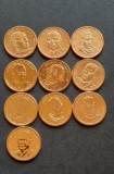 Lot 10 x 1$ USA, tematica &quot;Presedintii Americii&quot;, anii 2007-2016, G 4379