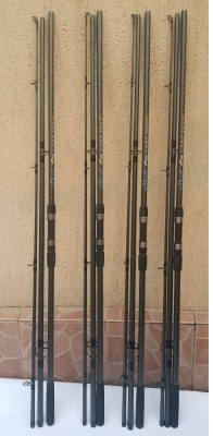 SET 4 Lansete 3,6 metri WIND BLADE Fino CARP EB-1 din 3 bucati 3,75LBS 50mm foto