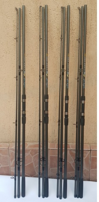 SET 4 Lansete 3,6 metri WIND BLADE Fino CARP EB-1 din 3 bucati 3,75LBS 50mm