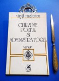 VIRGIL MAZILESCU: Guillaume poetul si administratorul/ DEDICATIE+AUTOGRAF pt. prozatorul MH Simionescu