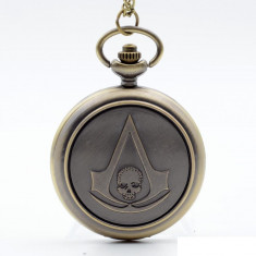 Ceas De Buzunar Classic / Vintage Design - Assassin&amp;#039;s Creed - Bronz foto