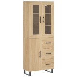 Cumpara ieftin Dulap inalt, stejar sonoma, 69,5x34x180 cm, lemn compozit